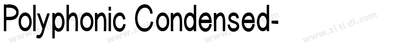 Polyphonic Condensed字体转换